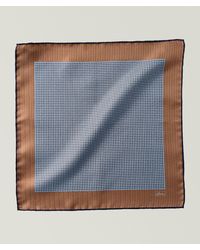 Brioni - Patterned Silk Pocket Square - Lyst