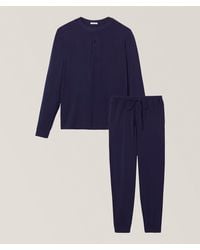 Eberjey - Henry Henley Stretch-Modal Pyjama Set - Lyst