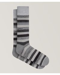 Bugatchi - Stripe Stretch-Cotton Socks - Lyst