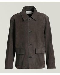 FRAME - Suede Chore Jacket - Lyst