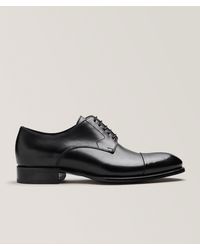 Brioni - Burnished Leather Cap Toe Derbies - Lyst