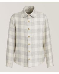 Maurizio Baldassari - Plaid Virgin Wool-Blend Overshirt - Lyst