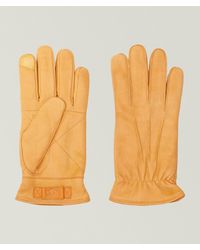 UGG - Three-Point Leather Gloves - Lyst