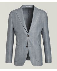 Eleventy - Double Stripe Wool-Blend Sport Jacket - Lyst