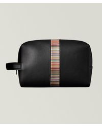 Paul Smith - Signature Stripe Leather Wash Bag - Lyst