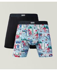 Saxx Underwear Co. - Two-Pack Mitts & Lumber Vibe Xtra Boxer Briefs - Lyst