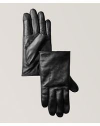 BOSS - Hainz Top Stitch Leather Gloves - Lyst