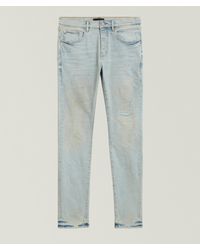 Purple Brand - P001 Faded Distressed Skinny Jeans - Lyst