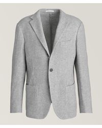 Eleventy - Herringbone Wool-Cashmere Sport Jacket - Lyst