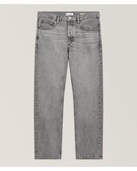 FRAME - The Straight Cotton Button-Fly Jeans - Lyst