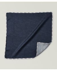 Brunello Cucinelli - Striped-Edge Silk Pocket Square - Lyst