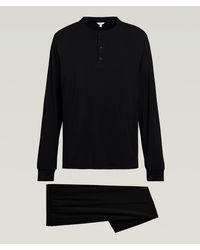 Eberjey - Henry Henley Stretch-Modal Pyjama Set - Lyst