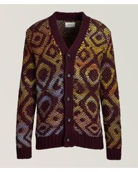 NN07 - Viggo Jacquard Crochet Cardigan - Lyst