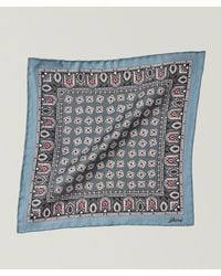 Brioni - Medallion-Print Silk Pocket Square - Lyst