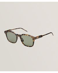 Thom Browne - Tortoiseshell Acetate Rectangular Sunglasses - Lyst