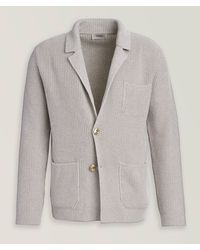 Agnona - Cashmere-Cotton Knit Cardigan - Lyst