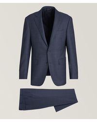 Canali - Kei Windowpane Check Wool Suit - Lyst
