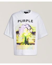 Purple Brand - Force Majeure Cotton Logo T-Shirt - Lyst
