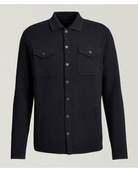Patrick Assaraf - Milano Stitch Snap Overshirt - Lyst