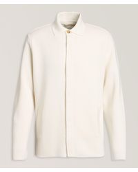 Maurizio Baldassari - Milano Stitch Virgin Wool Overshirt - Lyst