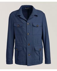 Canali - Nuvola Linen-Wool Field Jacket - Lyst
