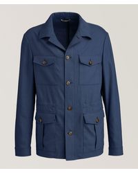 Canali - Nuvola Linen-Wool Field Jacket - Lyst
