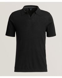 Patrick Assaraf - Cotton-Blend Johnny Collar Polo - Lyst