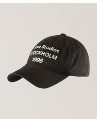 Acne Studios - Embroidered Script Logo Baseball Cap - Lyst