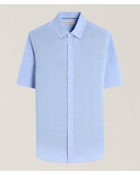 Bugatchi - Axel Solid Linen Short-Sleeve Shirt - Lyst
