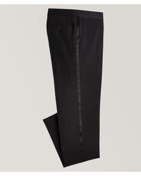 Canali - Wool-Mohair Tuxedo Pants - Lyst