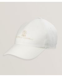 Brunello Cucinelli - Logo Script Linen Baseball Cap - Lyst