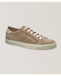 Brunello Cucinelli - Suede Back-Tab Sneakers - Lyst