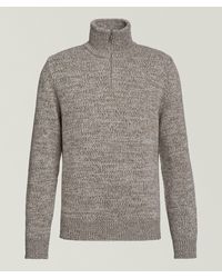 Barena - Quarter-Zip Mãlange Wool Sweater - Lyst