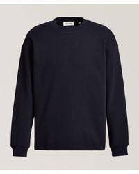 FRAME - Waffle Knit Crewneck Sweater - Lyst