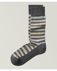 Marcoliani - Simple Stripe Pima Sneaker Socks - Lyst