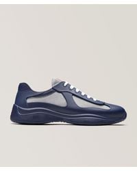 Prada - America's Cup Rubber & Mesh Sneakers - Lyst