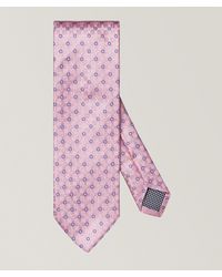Eton - Geometric Woven Silk Tie - Lyst