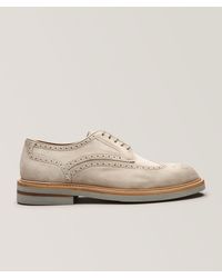 Magnanni - Apolo Suede Wingtip Derbies - Lyst