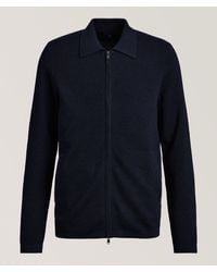 Patrick Assaraf - Milano Stitch Full-Zip Cardigan - Lyst
