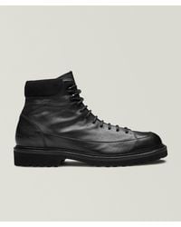Common Projects - Grained Leather Lug Hiker Boots - Lyst