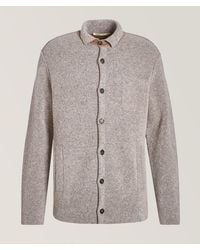 Maurizio Baldassari - Virgin Wool-Blend Teddy Overshirt - Lyst