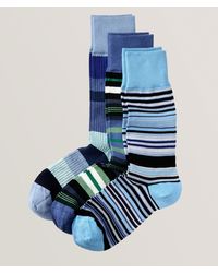 Paul Smith - 3-Pack Multi Mixed Stripe Socks - Lyst