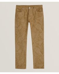 Etro - Corduroy Paisley Jacquard Denim Jeans - Lyst