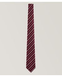 Emporio Armani - Striped Jacquard Silk Tie - Lyst