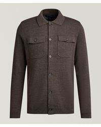 Patrick Assaraf - Double Face Button-Front Knit Jacket - Lyst
