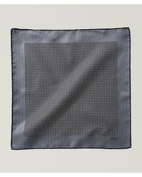Brioni - Houndstooth Silk Pocket Square - Lyst