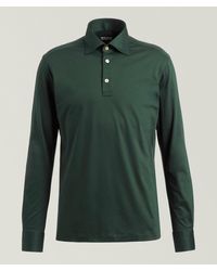 Kiton - Long-Sleeve Cotton Polo - Lyst