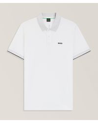 BOSS - Paddy Stretch-Cotton Piquã Polo - Lyst