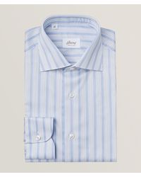 Brioni - William Striped Cotton Dress Shirt - Lyst