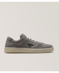Prada - Downtown Re-Nylon & Suede Sneakers - Lyst
